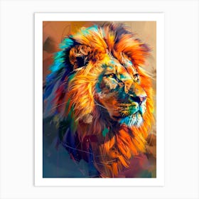 Lion Painting 1 Art Print