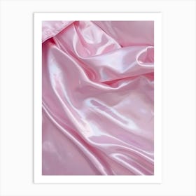 Pink Satin Art Print