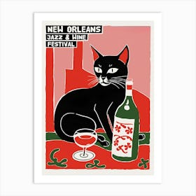 New Orleans Jazz & Wine Festival Art Print