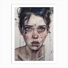 Disbelief Moods Watercolor Art Print