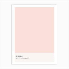 Blush Colour Block Poster Art Print