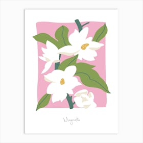 Magnolia Floral Art Print