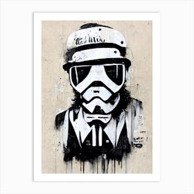 Soldier Clone Stencil Graffiti Street Art Art Print