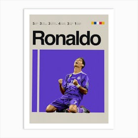 Ronaldo Real Madrid 1 Art Print