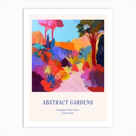 Colourful Gardens Huntington Desert Garden Usa 1 Blue Poster Art Print