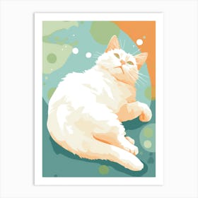 White Cat 13 Art Print