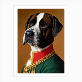 Boerboel 2 Renaissance Portrait Oil Painting Art Print