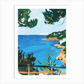 Travel Poster Happy Places Mallorca 2 Art Print