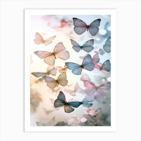 Butterflies In The Sky 1 Art Print