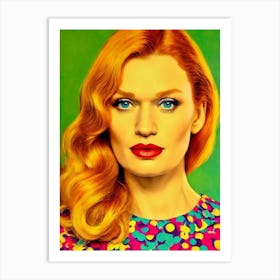 Mireille Enos Colourful Pop Movies Art Movies Art Print