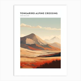 Tongariro Alpine Crossing New Zealand 4 Hiking Trail Landscape Poster Art Print