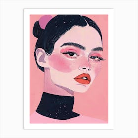 Illustration Of A Girl 3 Art Print