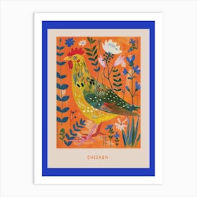 Spring Birds Poster Chicken 6 Art Print