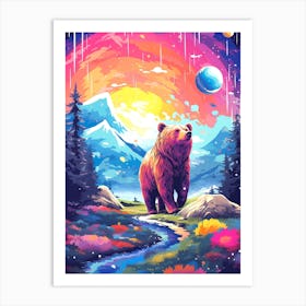 Bear In The Sky Art Print