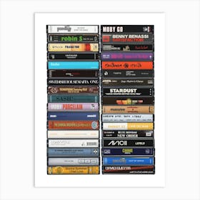 Dance Anthems - Cassette Print Art Print