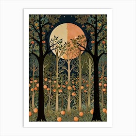 William Morris Pumpkins In The Forest Art Print