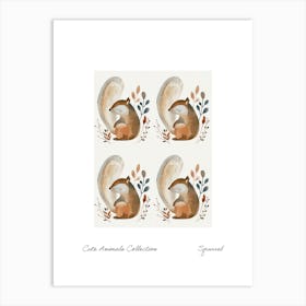 Cute Animals Collection Squirrel 8 Art Print