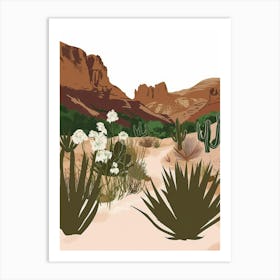 Cactus Desert Art Print