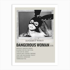 Ariana Grande Dangerous Woman 2016 Poster 1 Art Print