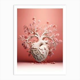 Heart Of Roses Art Print