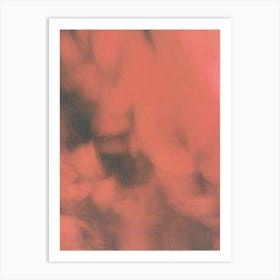 Red Abstract Color Art Print