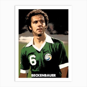Franz Beckenbauer, Cosmos, Munich, Print, Wall Art, Wall Print, Football, Soccer, Art Print