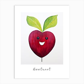 Friendly Kids Beetroot 1 Poster Art Print