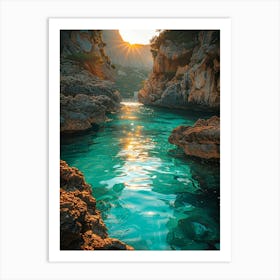 Sunset In The Mediterranean Art Print