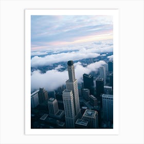 A Bird's-Eye View of the Windy City Art Print