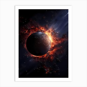 Earth In Space Art Print