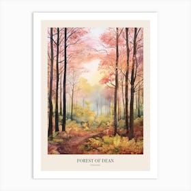 Autumn Forest Landscape Forest Of Dean England 1 Poster Art Print