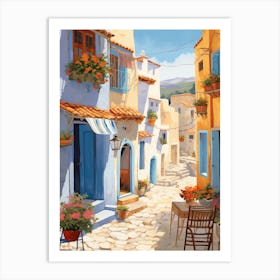 Chefchaouen Morocco 4 Illustration Art Print