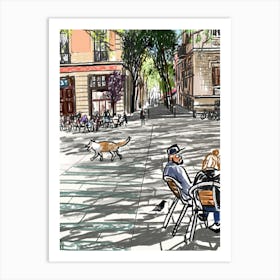 In The Familiar Square Art Print