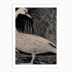 Swan Wall Art Above Tv 1 Art Print