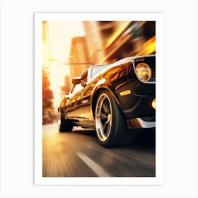 American Muscle Car In The City 023 Art Print