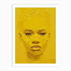 Yellow Face Art Print