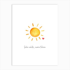 Cuore felice Art Print