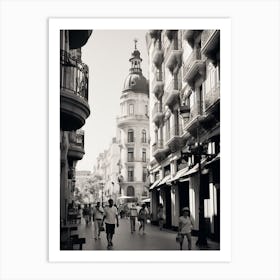 Valencia, Spain, Mediterranean Black And White Photography Analogue 7 Art Print