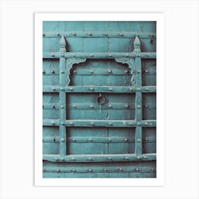 Blue Gateway Door Art Print