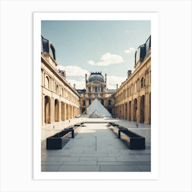 Courtyard Of The Louvre Art Print