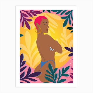 Solar Powered Tan Art Print