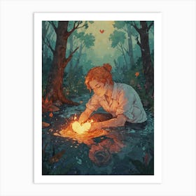 Heart Of The Forest 3 Art Print