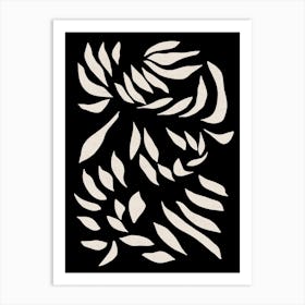 Abstract Leaves Art Print