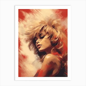 Tina Turner Retro Poster 4 Art Print