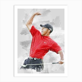 Tiger Woods Pga Tour Art Print