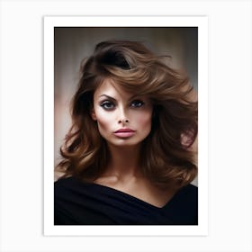 Color Photograph Of Sophia Loren 2 Art Print