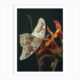 Butterfly On A Flower Art Print