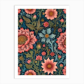 William Morris Floral Wallpaper 9 Art Print