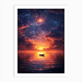 Starry Night Sky 28 Art Print