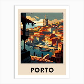 Porto 2 Vintage Travel Poster Art Print
